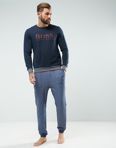 Джоггеры классического кроя BOSS By Hugo Boss Heritage - Темно-синий