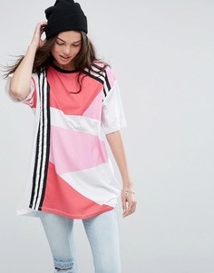 Oversize-футболка с принтом ASOS - Розовый