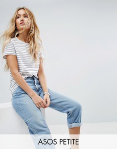 Футболка в полоску с круглым вырезом ASOS PETITE Ultimate - Мульти