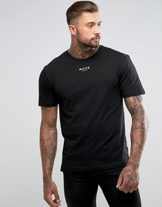 Свободная футболка Nicce London - Черный