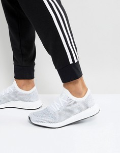 Белые трикотажные кроссовки adidas Originals Swift Run CG4126 - Белый