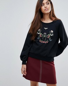 Свитшот с вышивкой Vero Moda - Черный