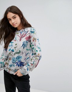 Серый свитшот с цветочным принтом Ps By Paul Smith - Мульти