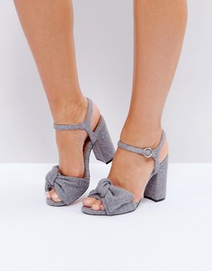 Туфли на блочном каблуке ASOS HAZEL - Серый