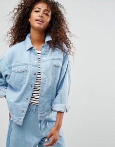 Синяя джинсовая куртка ASOS - Синий