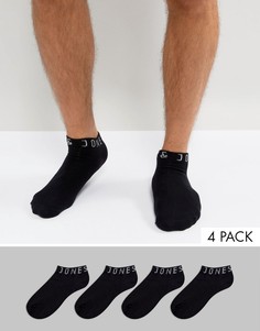 4 пары спортивных носков с логотипом Jack & Jones - Черный