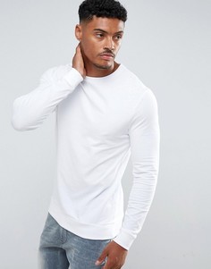 Худи белого цвета обтягивающего кроя ASOS - Белый