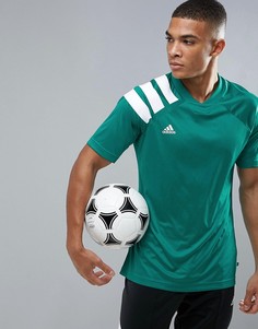 Зеленая футболка с принтом в стиле 90-х adidas Football CD1100 - Зеленый