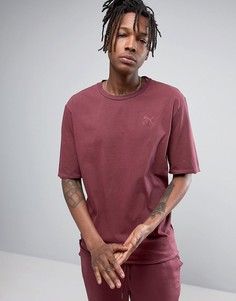 Свободная бордовая футболка Puma эксклюзивно для ASOS 57530701 - Фиолетовый