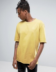 Желтая oversize-футболка с рваной отделкой Puma эксклюзивно для ASOS 57530702 - Светло-серый