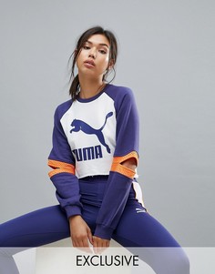 Свитшот с вырезами Puma эксклюзивно для Asos - Темно-синий