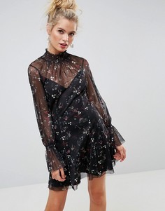 Свободное платье с принтом ASOS - Мульти