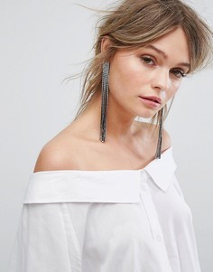 Серьги с кисточками New Look - Серебряный
