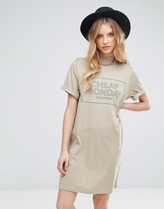 Платье-футболка с логотипом Cheap Monday - Коричневый