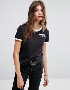 Черная футболка с логотипом Levis Ringer - Черный Levis®
