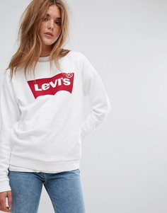 Белый свитшот свободного кроя с логотипом Levis - Белый Levis®