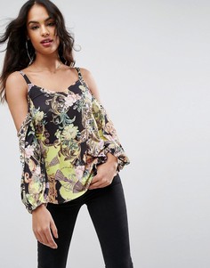 Топ с длинными рукавами и принтом ASOS - Мульти