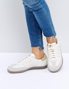Бежевые кроссовки adidas Samba - Белый