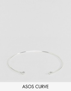 Серебряный браслет-манжета ASOS CURVE - Серебряный