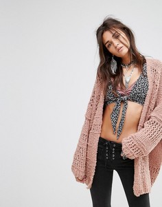 Кардиган Free People Saturday Morning - Розовый