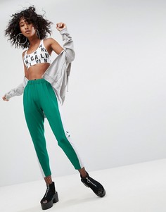 Брюки с полосками по бокам ASOS - Зеленый