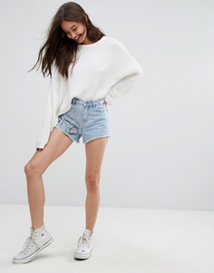 Декорированные шорты в винтажном стиле New Look - Синий