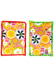 Губка для мытья посуды в комплекте (2 шт.) CITRIC RED VIGAR