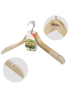 Набор вешалок c бархатным противоскользящим покрытием (3 шт.) Valiant