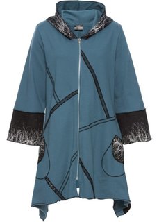 Трикотажная куртка (синий с рисунком) Bonprix