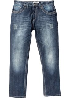 Джинсы Regular Fit Straight с контрастными швами, cредний рост (N) (темно-синий) Bonprix