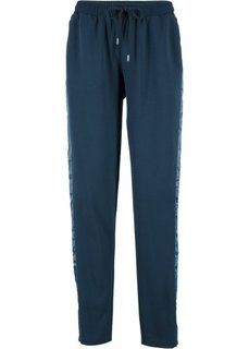 Трикотажные брюки с сатиновой вставкой, дизайн Maite Kelly (темно-синий) Bonprix
