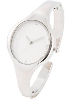 Часы-браслет (серебристый/белый) Bonprix