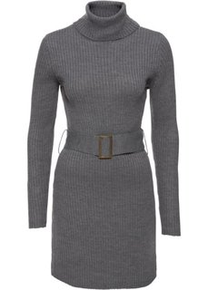 Вязаное платье (серый меланж) Bonprix