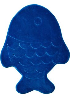 Коврик для ванной Рыба из пены-мемори (синий) Bonprix