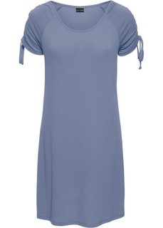 Трикотажное платье с драпировками (нежно-голубой) Bonprix