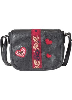 Сумка с вышивкой (красно-коричневый/черный) Bonprix