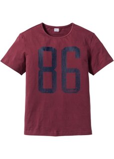 Футболка Regular Fit (бордовый) Bonprix