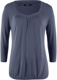 Футболка с рукавом 3/4 (черничный) Bonprix