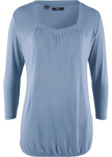 Футболка с рукавом 3/4 (синий матовый) Bonprix
