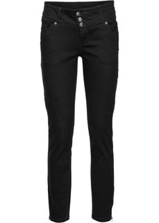 Брюки с высокой талией (черный) Bonprix