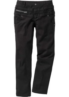 Брюки-стретч Regular Fit Straight (черный) Bonprix