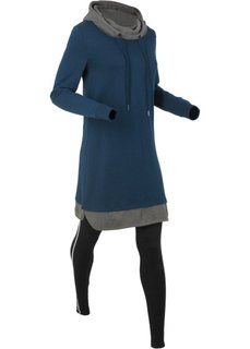 Трикотажное платье + легинсы (2 изд.) (темно-синий) Bonprix