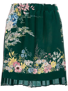 pleated floral skirt Nº21