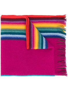 полосатый шарф с бахромой Paul Smith