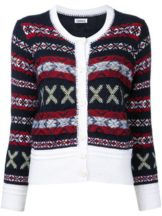 кардиган с узором в стиле Fair Isle COOHEM