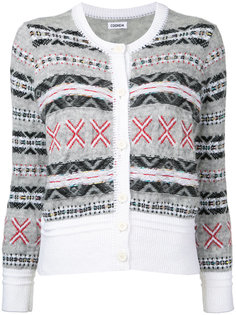 кардиган с узором в стиле Fair Isle COOHEM