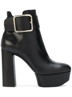 buckled platform boots Casadei
