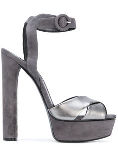 two-tone platform sandals Casadei