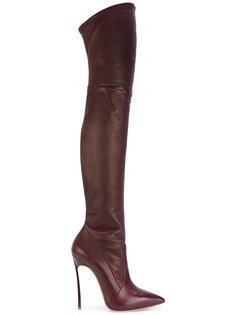 thigh length stiletto boots Casadei