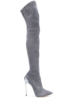 thigh length stiletto boots Casadei